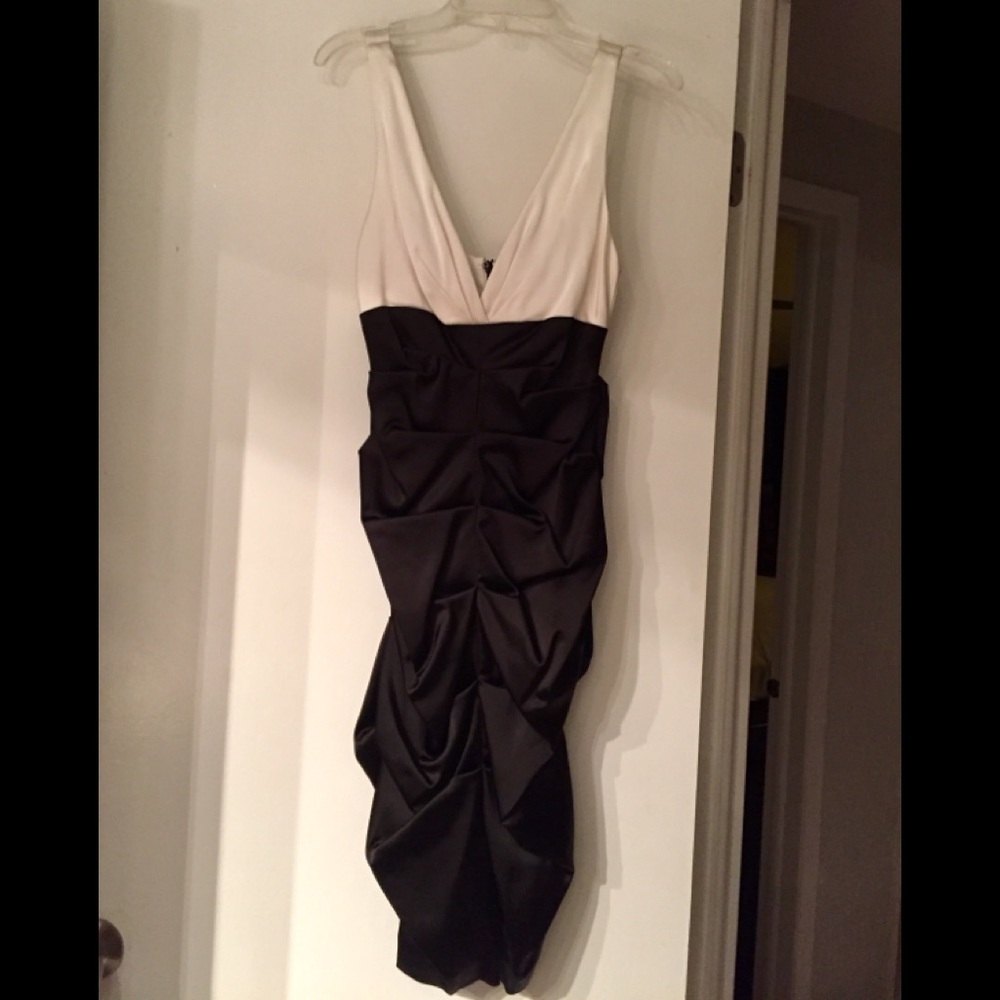 Black N white cocktail dress
